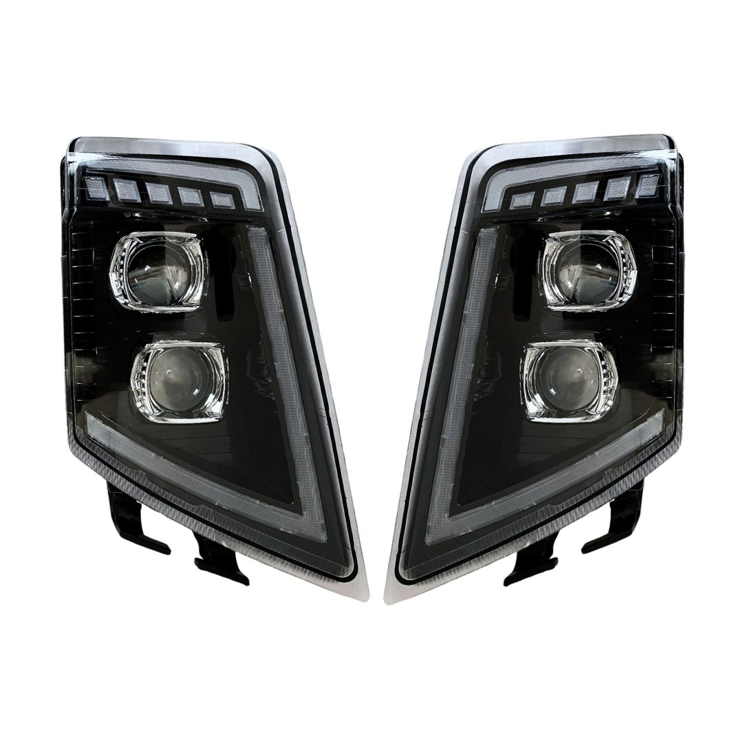 Par Farol Principal Dianteiro e DRL Full LED Para Volvo FM FH 2009 a 2014 21035637 21035638 Par Farol Principal Dianteiro e DRL Full LED Para Volvo FM FH 2009 a 2014 21035637 21035638