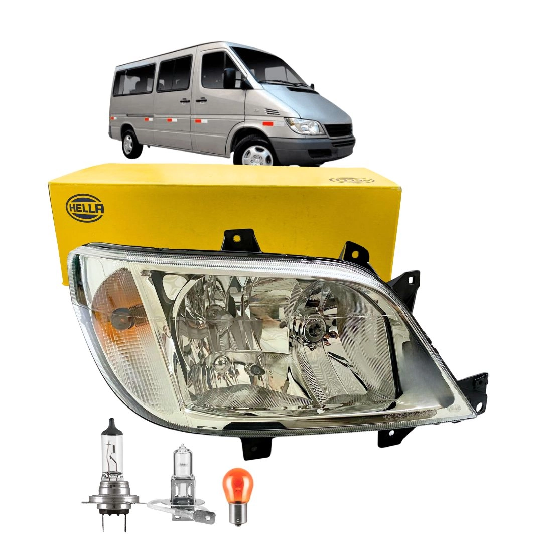 Farol Para Sprinter 408 411 412 413 CDI 1995 a 2006 LD Hella