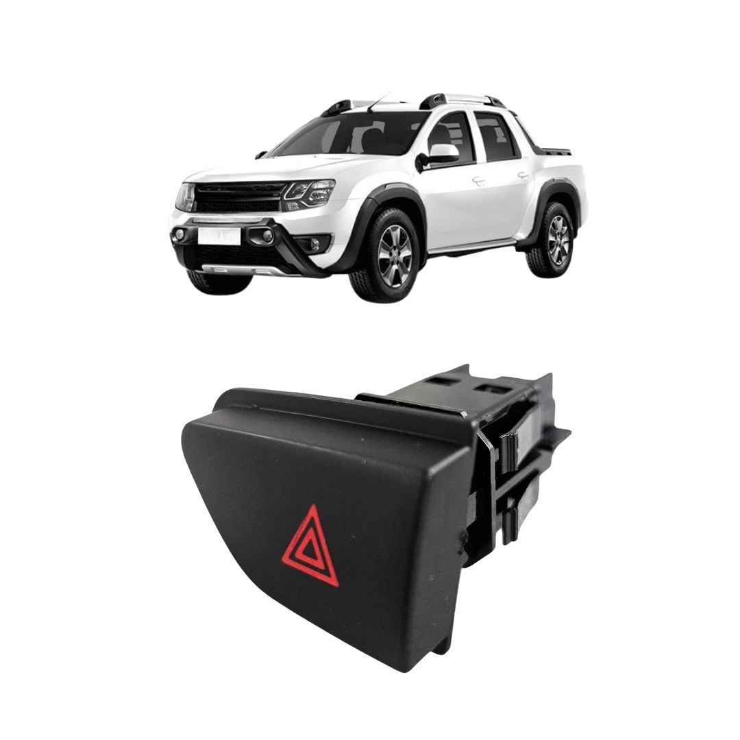 Botão Pisca Alerta Para Renault Oroch 2015 252907372R 12v