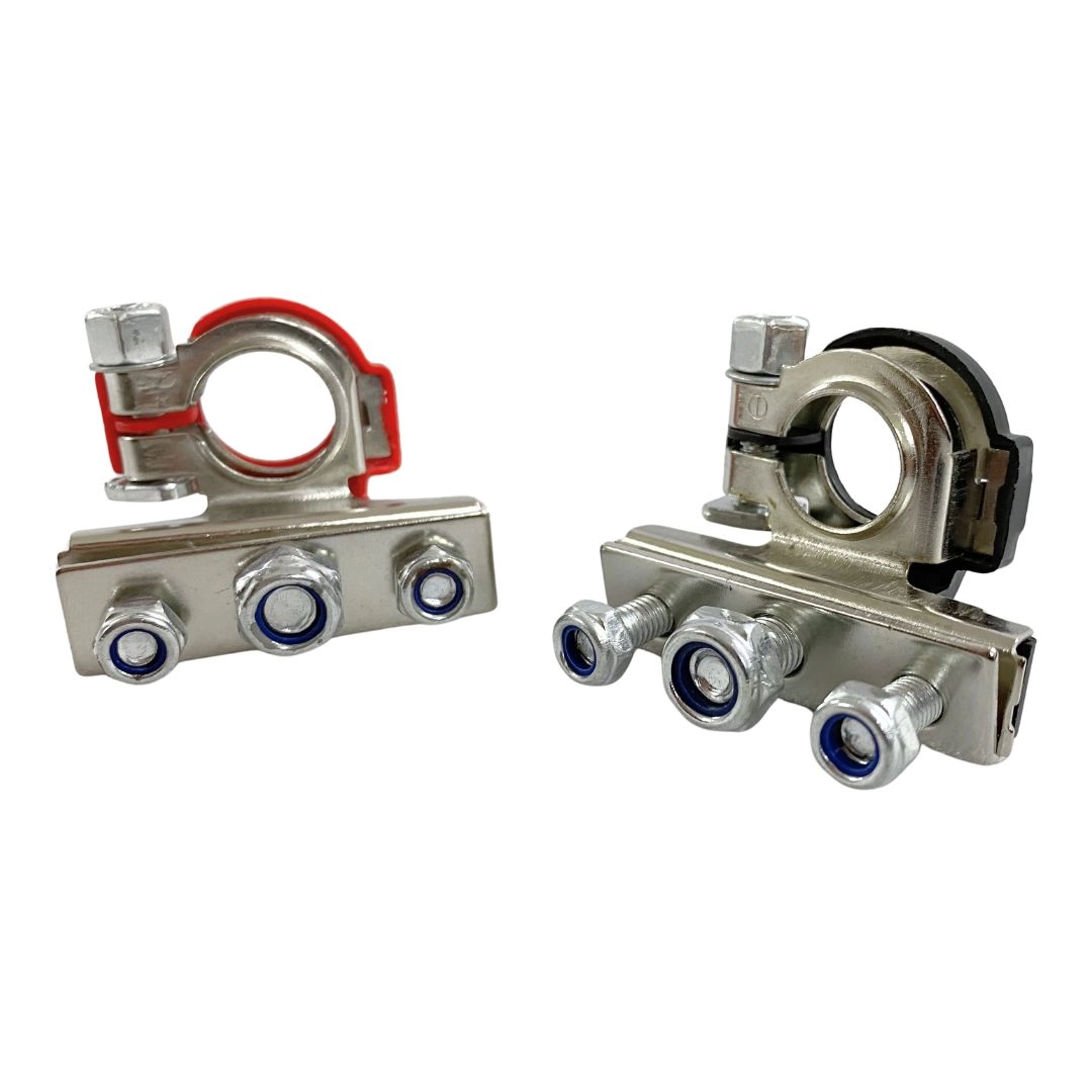 Par Terminal Bateria Universal Reforçado 3 Vias Polarizado Par Terminal Bateria Universal Reforçado 3 Vias Polarizado