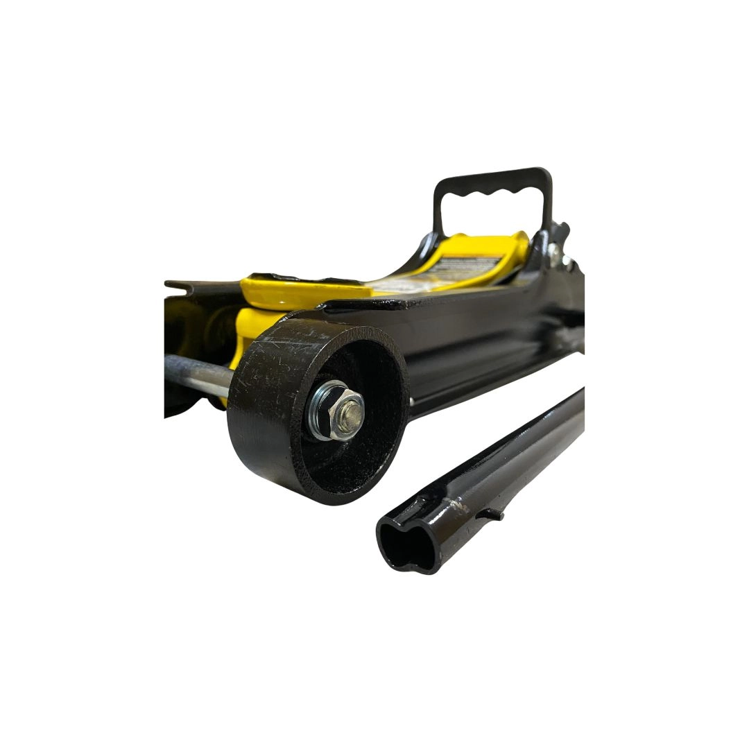 Macaco Hidráulico Tipo Jacarezinho Para Carro Rebaixado 2,5 Toneladas Preto Elevação Máxima 38,5 Cm