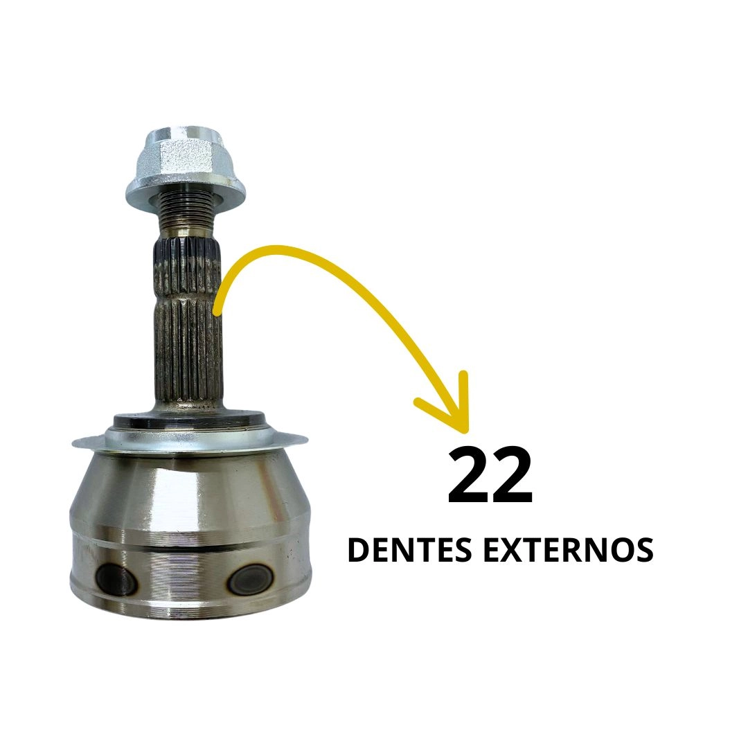 Junta Ponteira Homocinética Para Celta 00 a 06 22x28 Dentes Junta Ponteira Homocinética Para Celta 00 a 06 22x28 Dentes