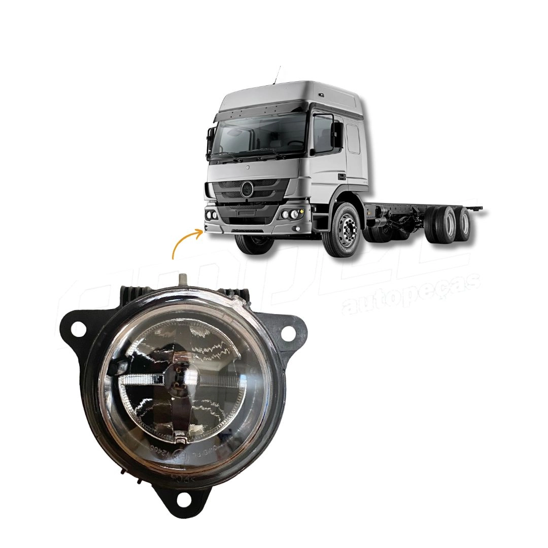 Farol Auxiliar Neblina Milha Para Mercedes Benz Atego Após 2012 9588200056