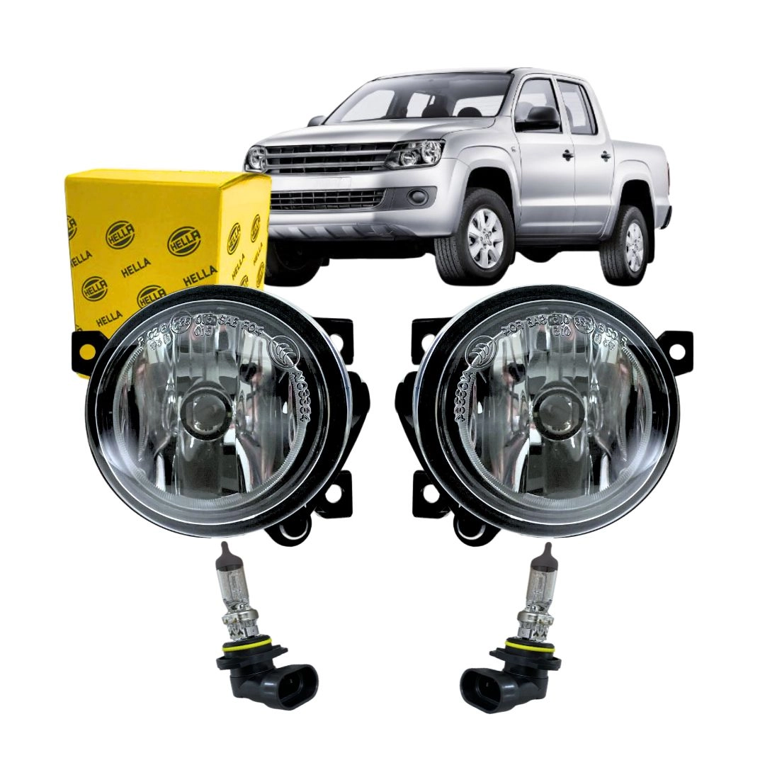 Par Farol Auxiliar Milha Para VW Amarok Jetta Hella