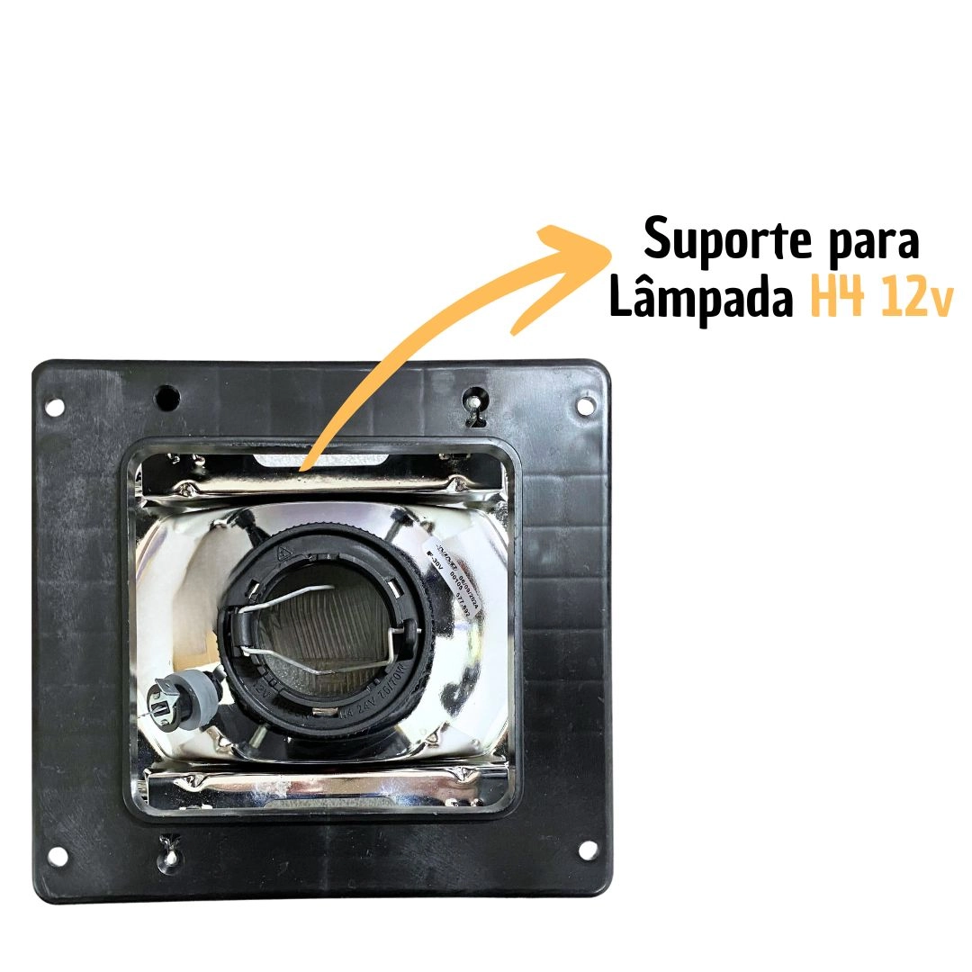 Kit 4 Farol ParaMb Mercedes Bicudo + Lâmpada 12v Nino