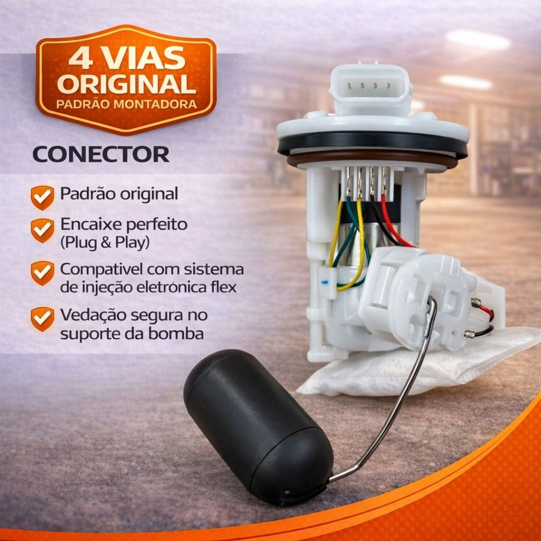 Bomba De Combustível Injeção Para Honda Pop 110i 2016 a 2024 90217600 Magnetron