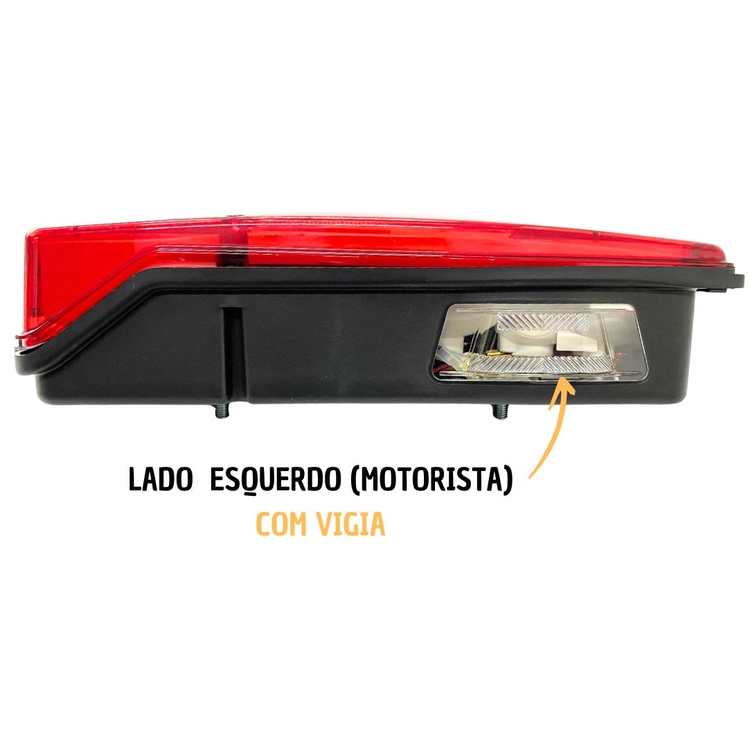 Lanterna Traseira Para Volvo FH FM NH 2004 a 2018 Com Vigia Lado Esquerdo