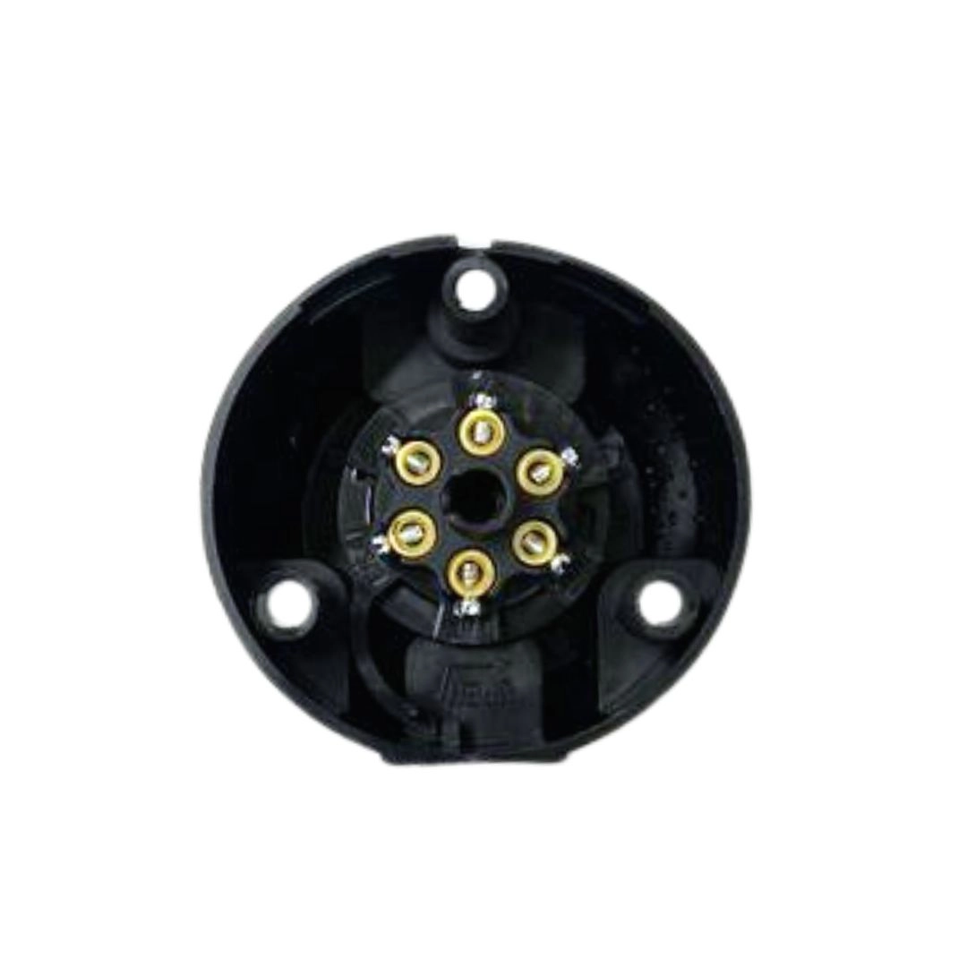 Kit Tomada 6 Polos Macho e Femea Carretinha Reboque Plug Tomada Carretinha Trailer 6 Polos Femea e Macho
