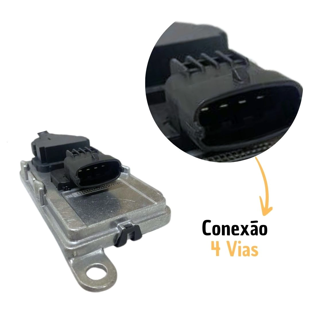 Sensor NOx 24v 4 Vias Para Volvo FH 2012 a 2022 Euro 5 Hella 20751663 Sensor NOx 24v 4 Vias Para Volvo FH 2012 a 2022 Euro 5 Hella 20751663