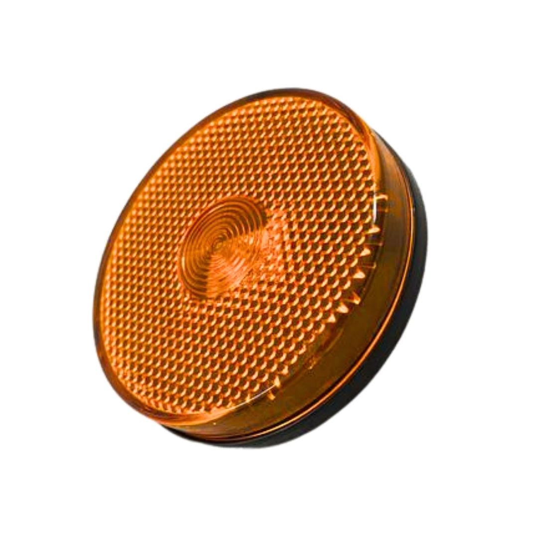 Kit 12 Lanternas Lateral Led Caminhão Carreta Sem Suporte Amarela P