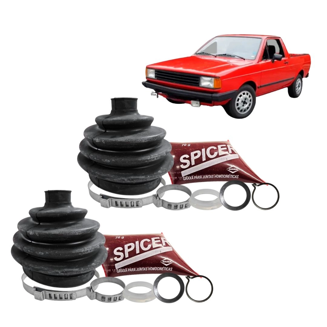 Par Reparo Coifa Homocinetica Para Saveiro 1980 a 1995 Roda