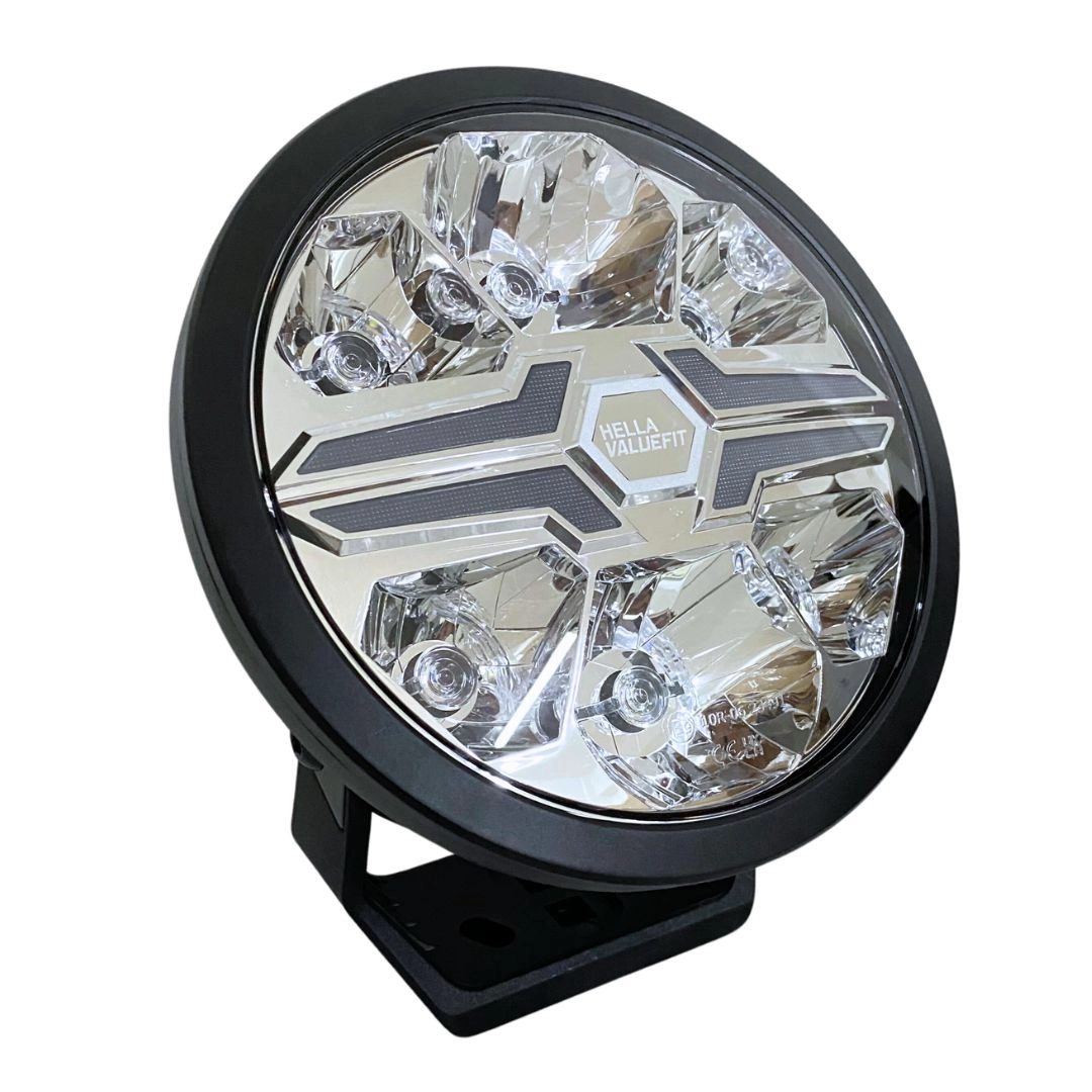 Farol Auxiliar Hella Valuefit Black LED 9" DRL Branco/Âmbar