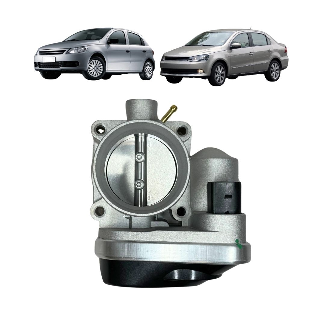 Corpo de Borboleta TBI Eletrônico Alumínio Para Volkswagen Gol Voyage Fox Polo Golf Saveiro Spacefox 1.0 1.6 8V Gauss