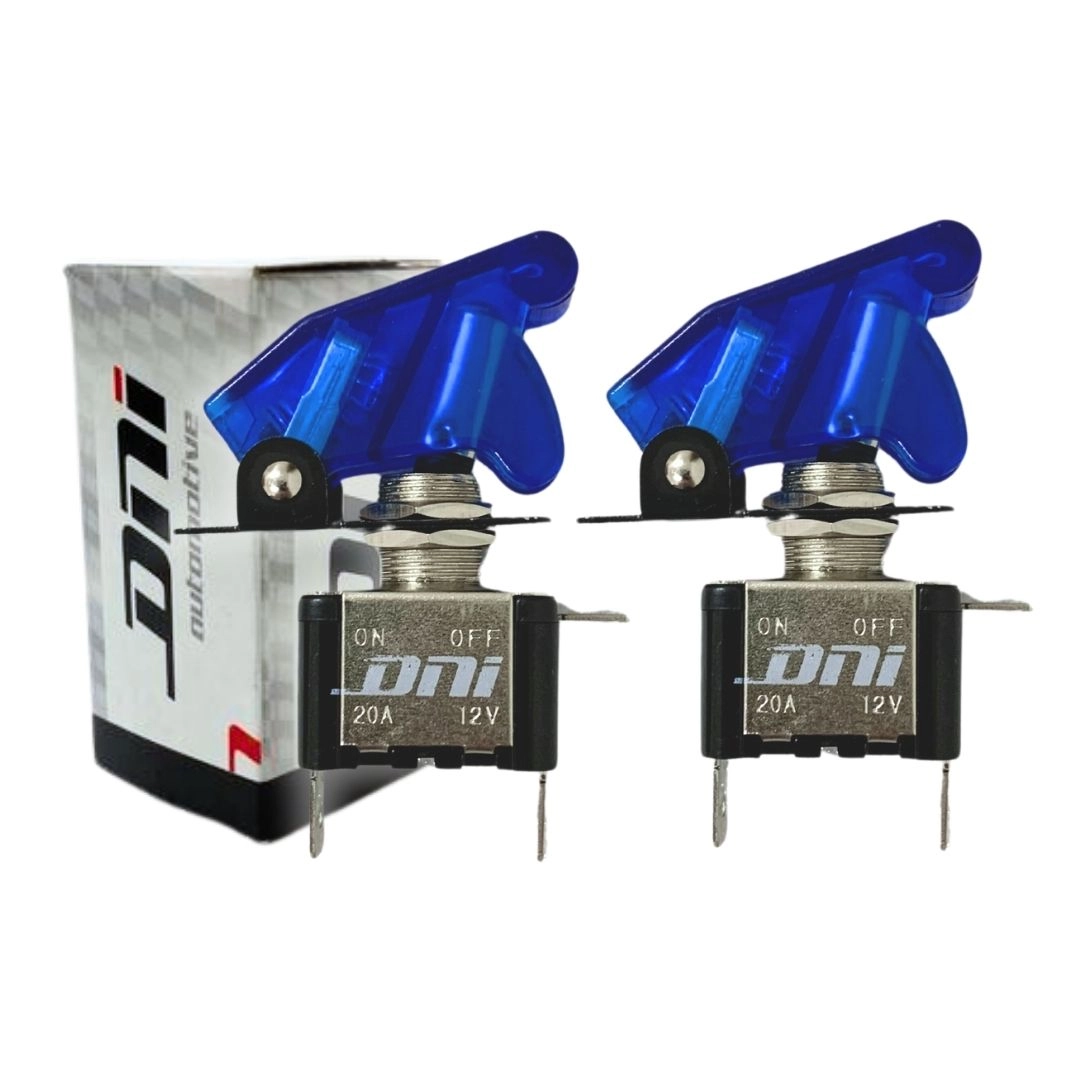 Kit 2 Chave Botão Liga Desliga 2 Posições 12v LED Azul 