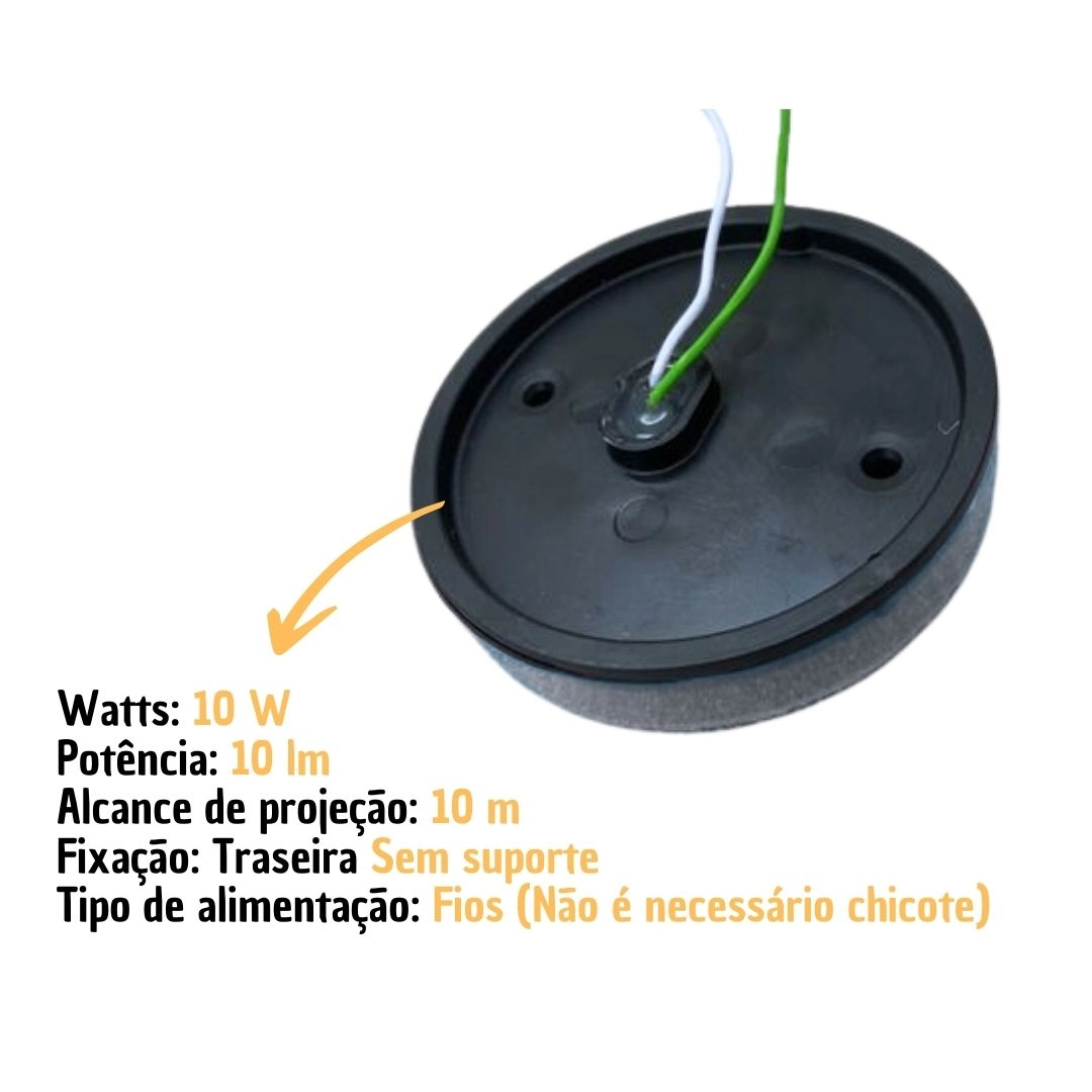 Lanterna Lateral Implemento P 65mm Sem Suporte LED Cristal Para Carreta Caminhão Trailer Reboque 