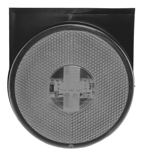 Kit 6 Lanternas Lateral Led Caminhão Carreta Com Suporte Cristal G