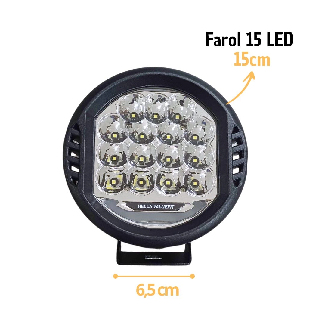 Farol Auxiliar Milha Led Valuefit 500 Hella Universal Bivolt Farol Auxiliar Milha Led Valuefit 500 Hella Universal Bivolt