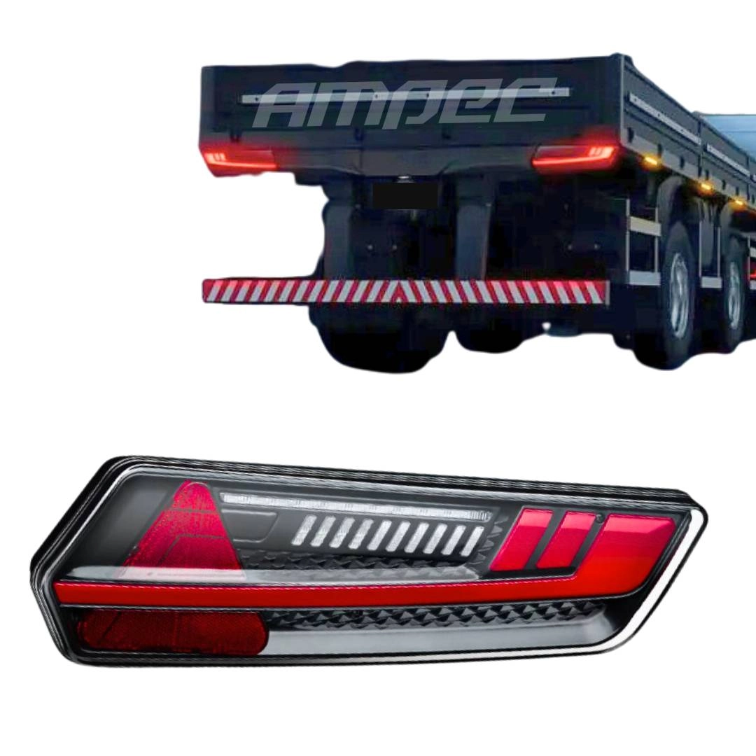 Lanterna Traseira LED Multifunção 24V Flashing Lado Direito Lanterna Traseira Caminhão Full Led