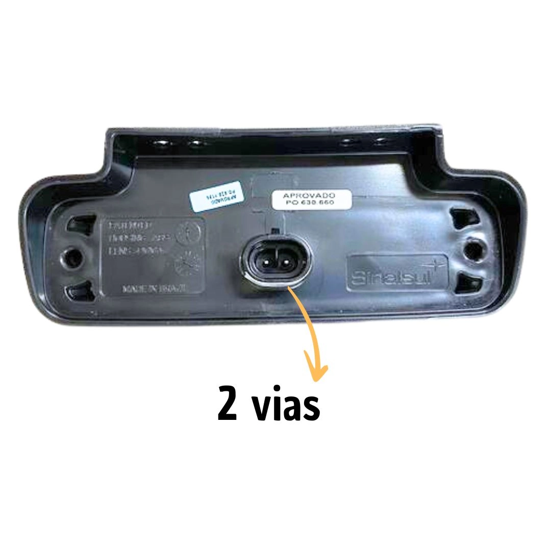 Par Lanterna Lateral Posição Refletor C/ Suporte LED Amarela