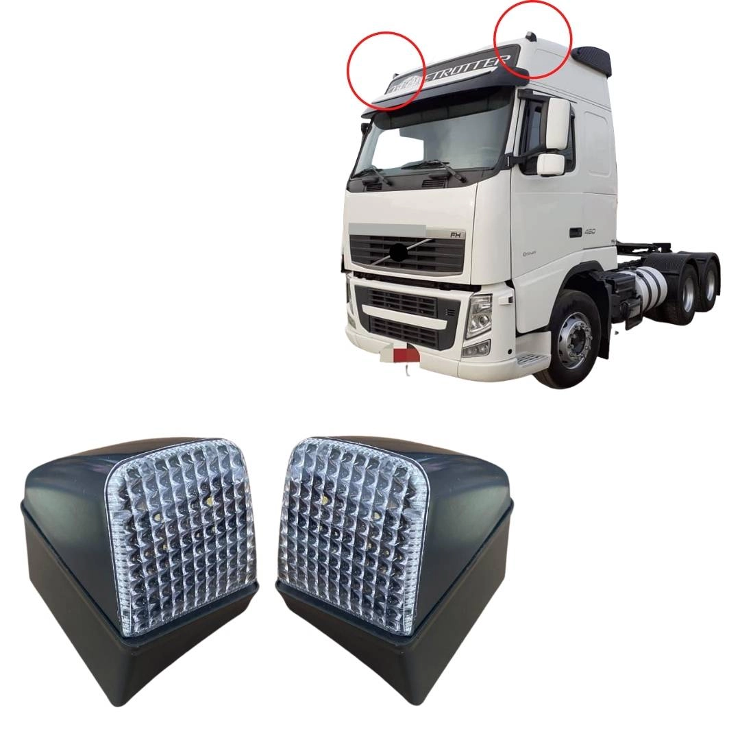Par Lanterna Teto Compativel Volvo FM FH 12 13 LED