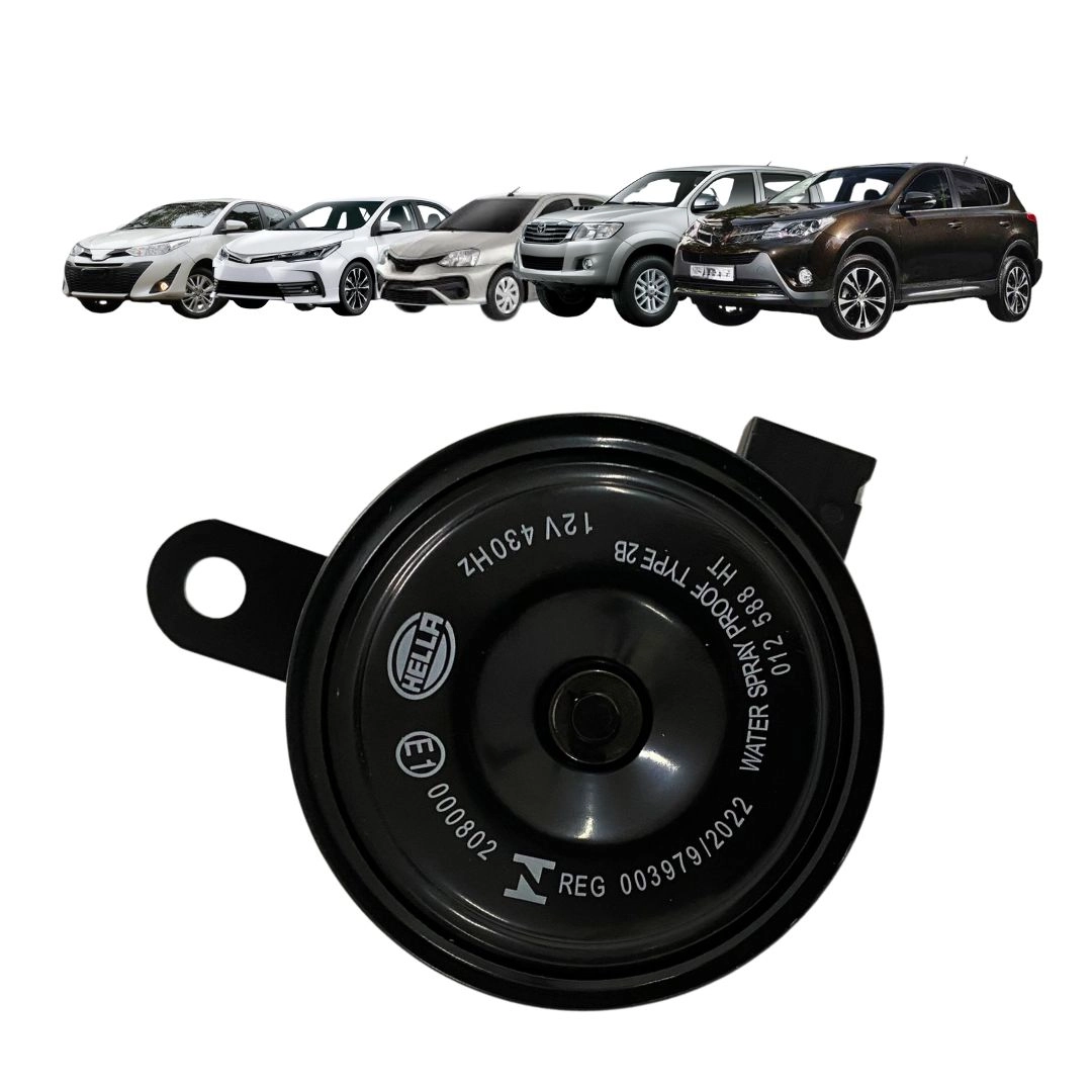 Buzina Bibi Disco Para Corolla Etios Hilux Rav4 Yaris Hella