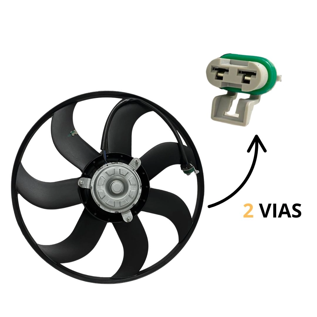 Eletro Ventoinha Radiador Para Gol 1.0 1.6 2008 a 2022 7 Pás
