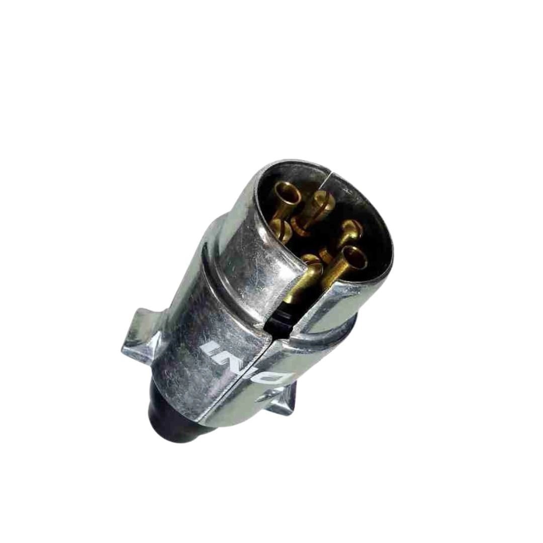 Tomada Engate Carretinha Macho Fêmea 6 Polos Metal Alumínio Tomada Engate Carretinha Macho Fêmea 6 Polos Metal Alumínio