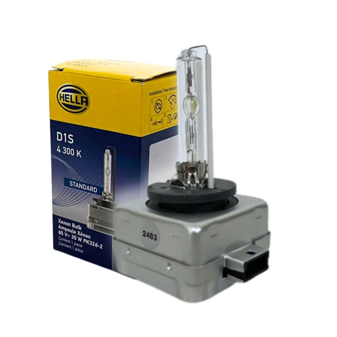 Lâmpada Xênon Bivolt 12v / 24v Farol Alto Baixo Universal Hella D1S4300K