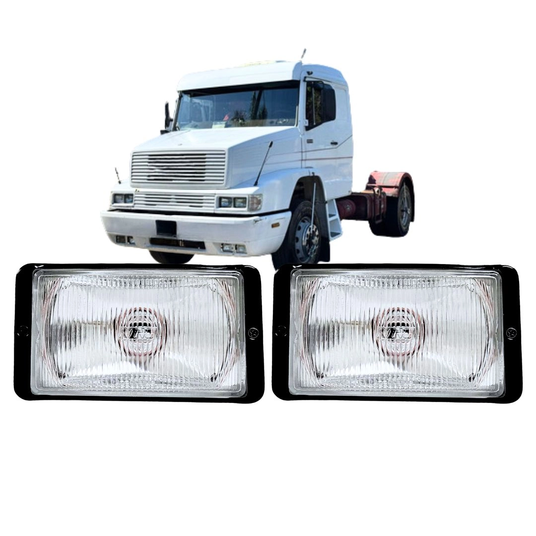 Par Farol Auxiliar Para Mercedes 1942 1945 Retangular Vidro