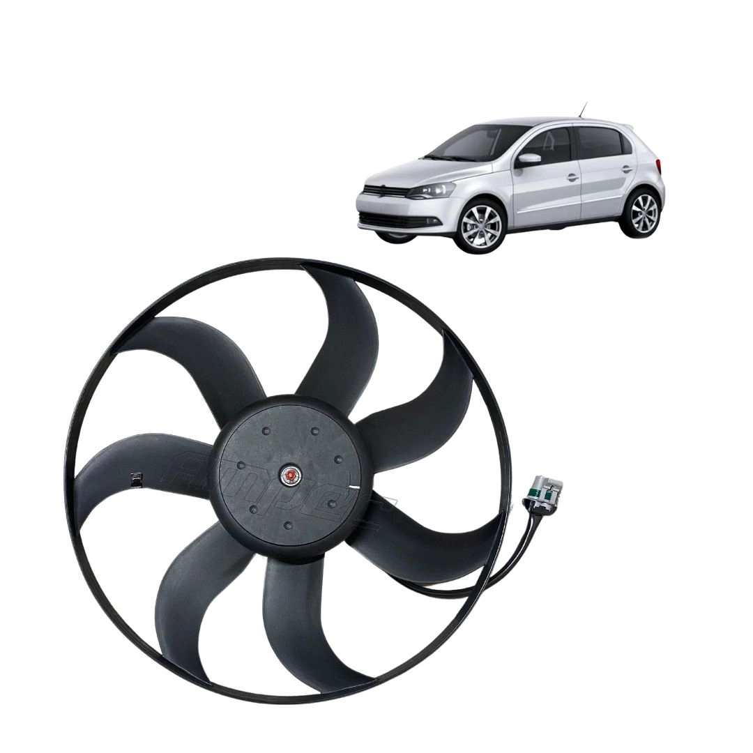 Ventoinha Radiador VW G5 Fox Gol Golf Polo Saveiro C/Ar 180w Ventoinha Radiador VW G5 Fox Gol Golf Polo Saveiro C/Ar 180w