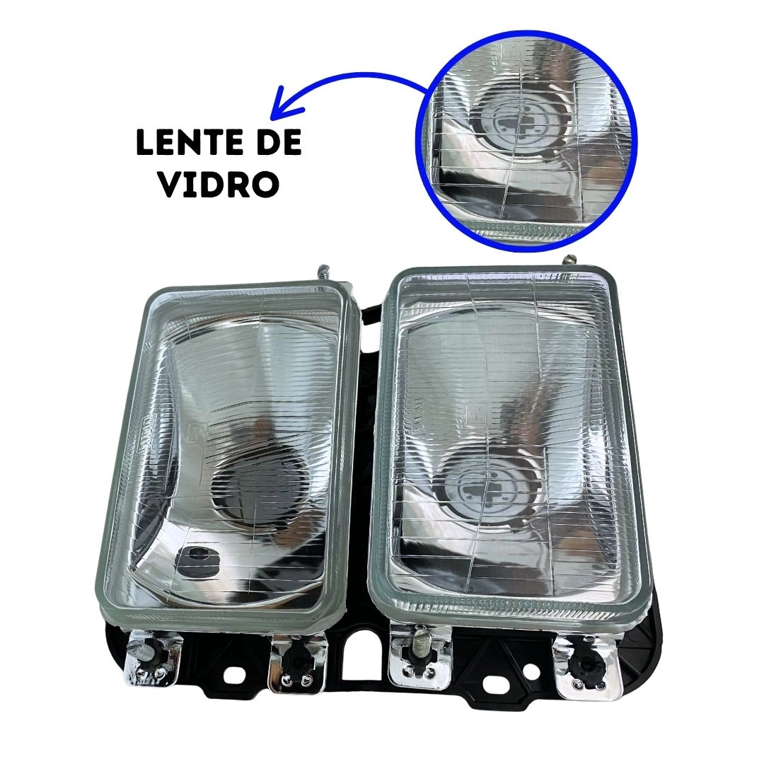 Par Farol Principal Para Ford F1000 F4000 F11000 85 a 91 Par Farol Principal Para Ford F1000 F4000 F11000 85 a 91