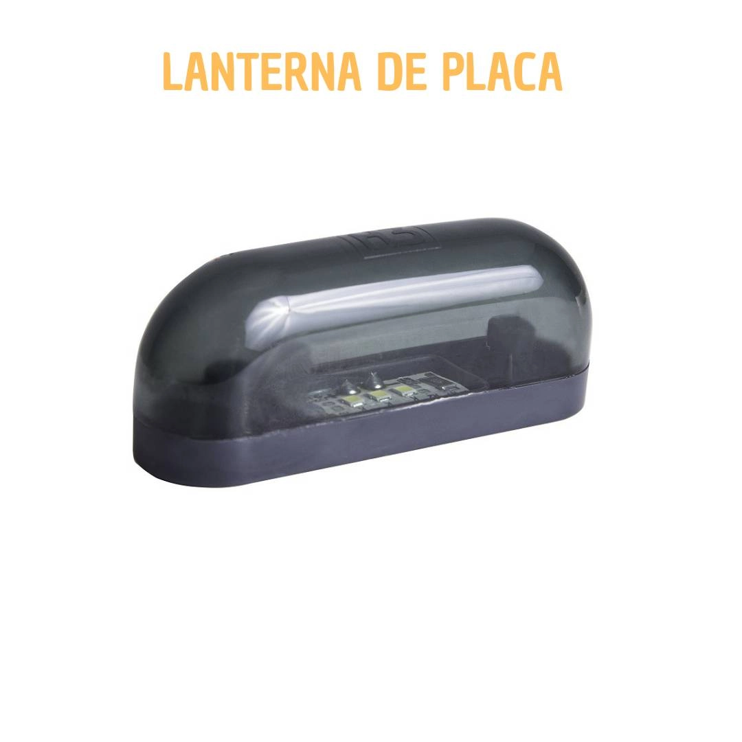 Kit Lanterna Carretinha Led Prova De Agua 12V + Luz Placa