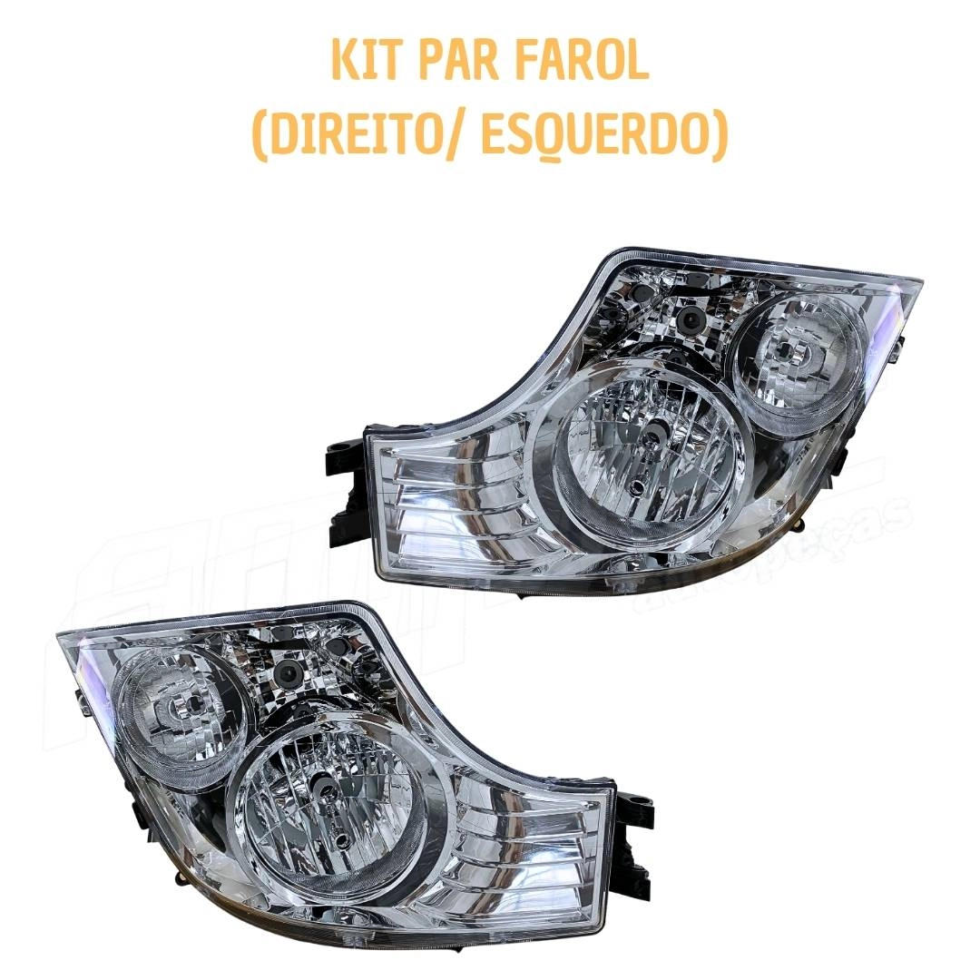 Par Farol Principal ParaMercedes Actros MP4 Após 2020 Par Farol Principal ParaMercedes Actros MP4 Após 2020