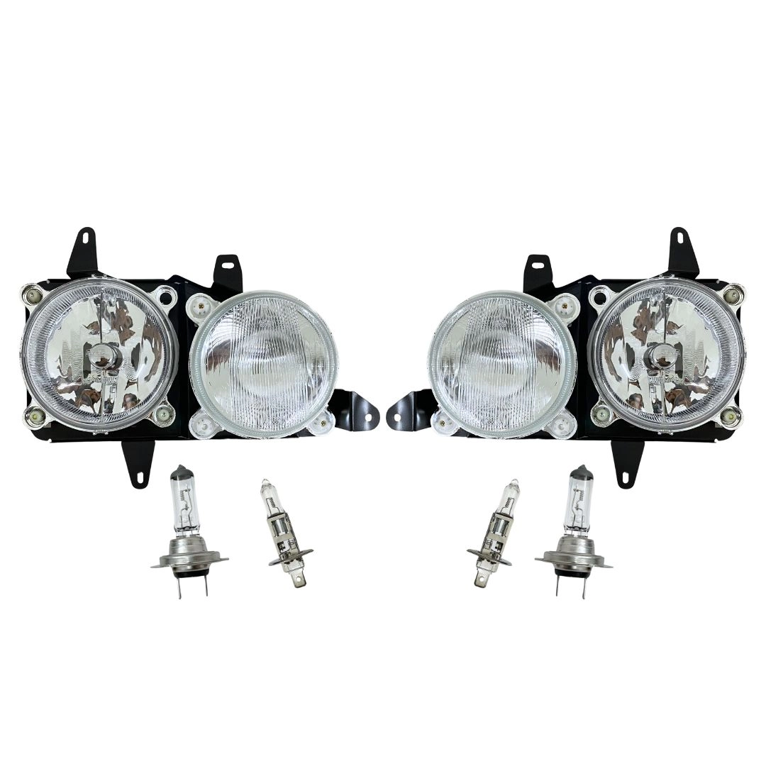 Kit Farol Duplo ParaMb Accelo 815 915C 1016 + Lâmpada