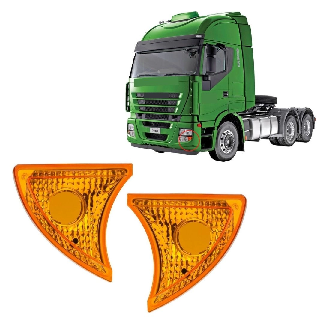 Par Lanterna Seta Pisca Para Iveco Stralis Tector