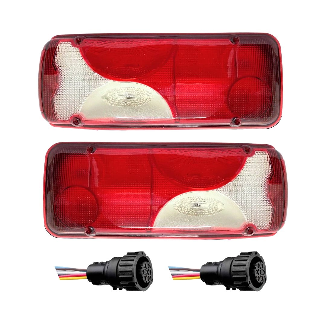 Par Lanterna Traseira Botinha Para Scania S4 S5 C/ Chicote Par Lanterna Traseira Botinha Para Scania S4 S5 C/ Chicote