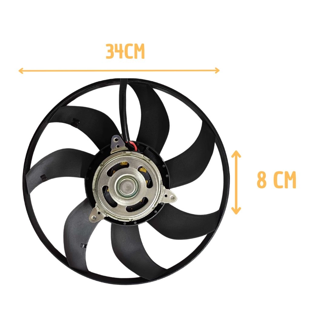 Ventoinha Radiador e Modulo Para Up 2014 a 2016 Com Ar