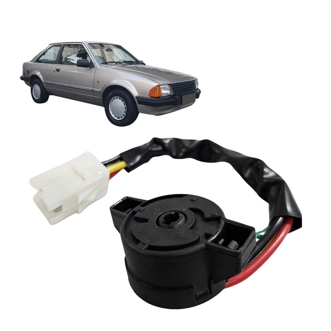 Comutador Ignição Partida Para Ford Escort Após 1986 4 Vias