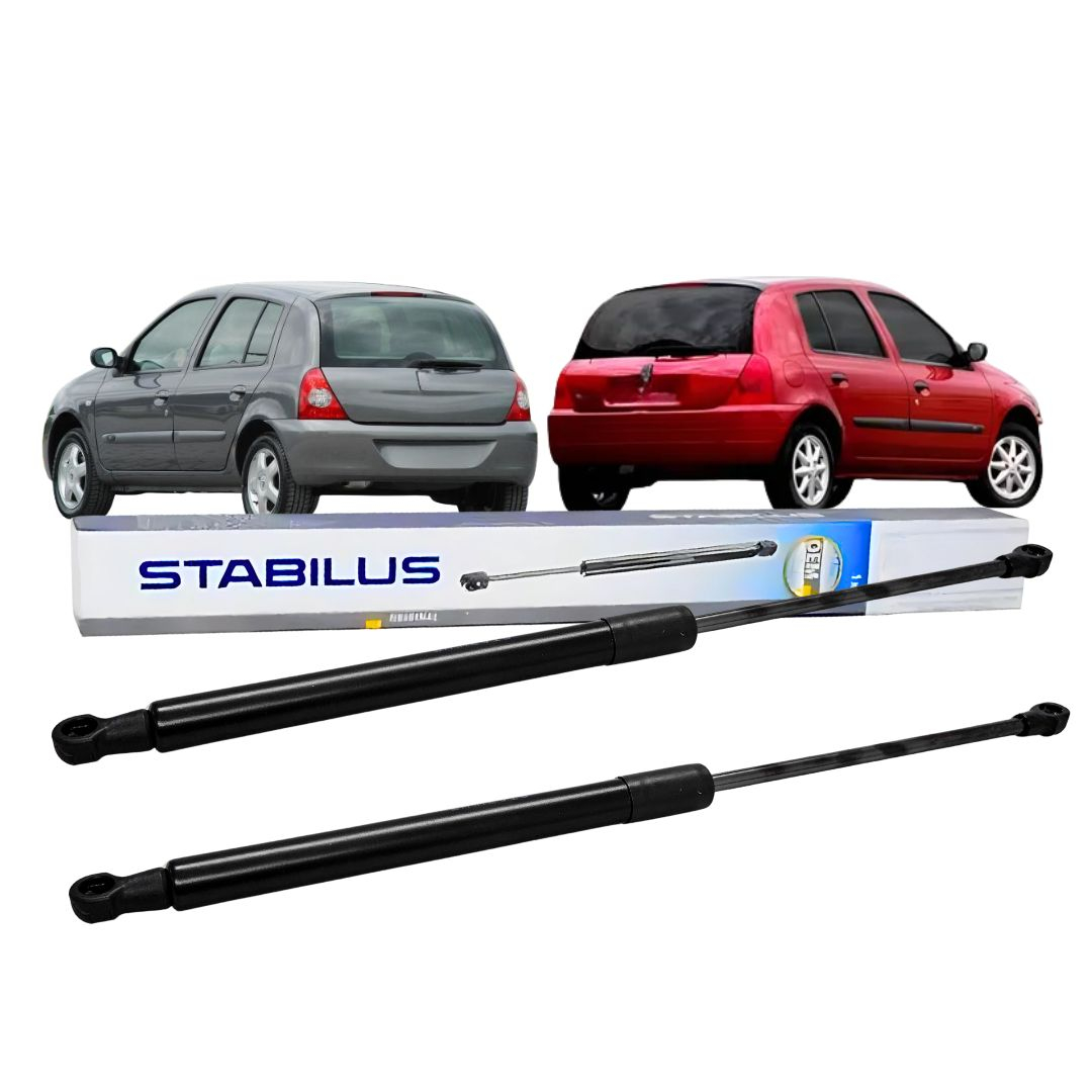 Par Amortecedor Porta Malas Clio Hatch 2000 a 2017 Mola Gás Porta Malas Clio Original Stabilus