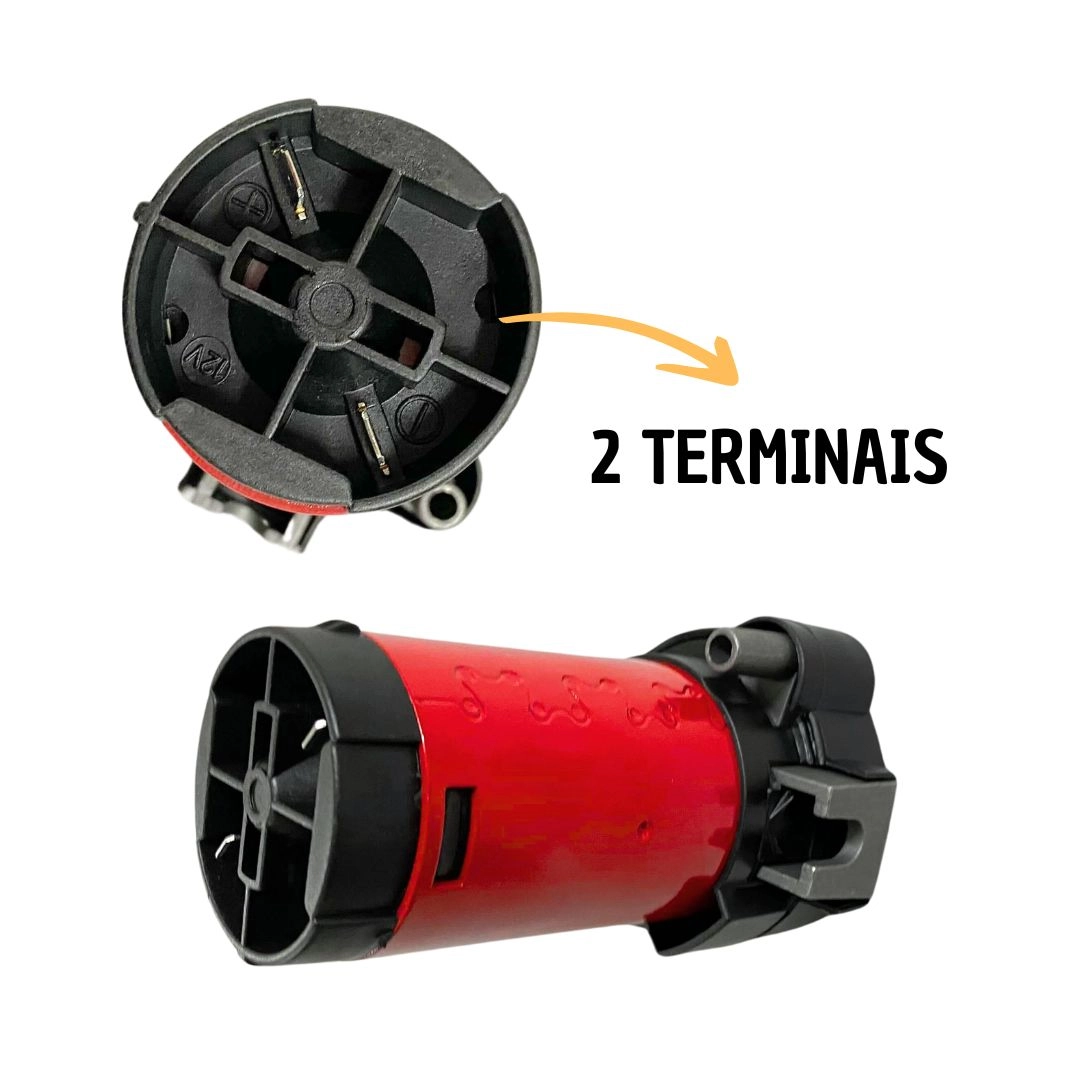 Compressor Para Buzina a Ar Corneta Verdureiro Cromada 12V