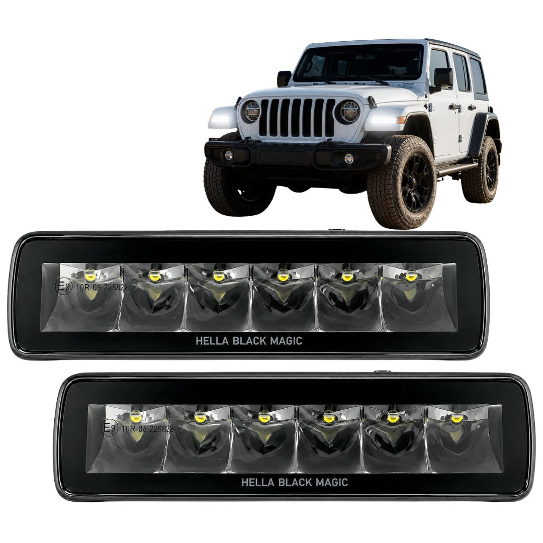 Par Farol Auxiliar Barra Led Longo Alcance Black Magic Spot Quadriciclo Jeep Utv Hella 1FB358176211 Par Farol Auxiliar Barra Led Longo Alcance Black Magic Spot Quadriciclo Jeep Utv Hella 1FB358176211