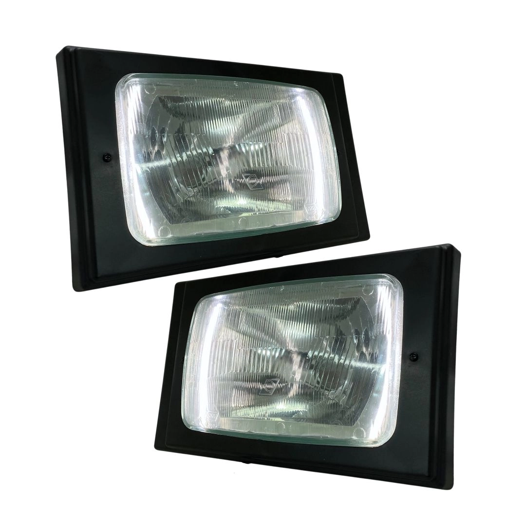 Kit Par Farol DRL LED Para Scania 112 113 + Lâmpadas Kit Par Farol DRL LED Para Scania 112 113 + Lâmpadas