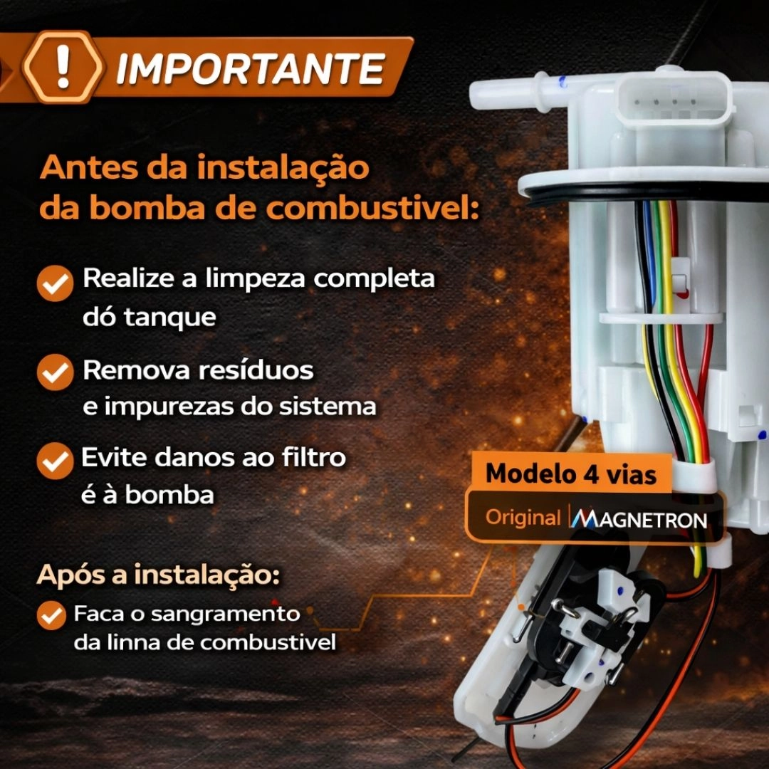 Bomba Combustível Para Honda CG 160 Cargo Fan Titan 2016 A 2024 90217580 Magnetron