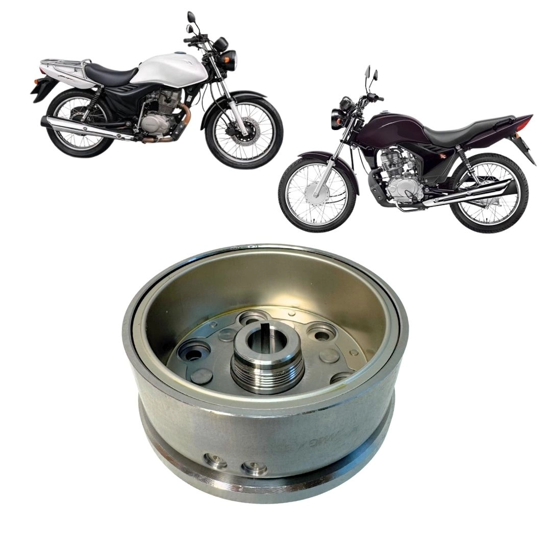 Volante Magneto Para Honda Cg Fan 125 Cg Cargo 125 Es Esd 2009 a 2015 Bros 125 Magnetron 90230920