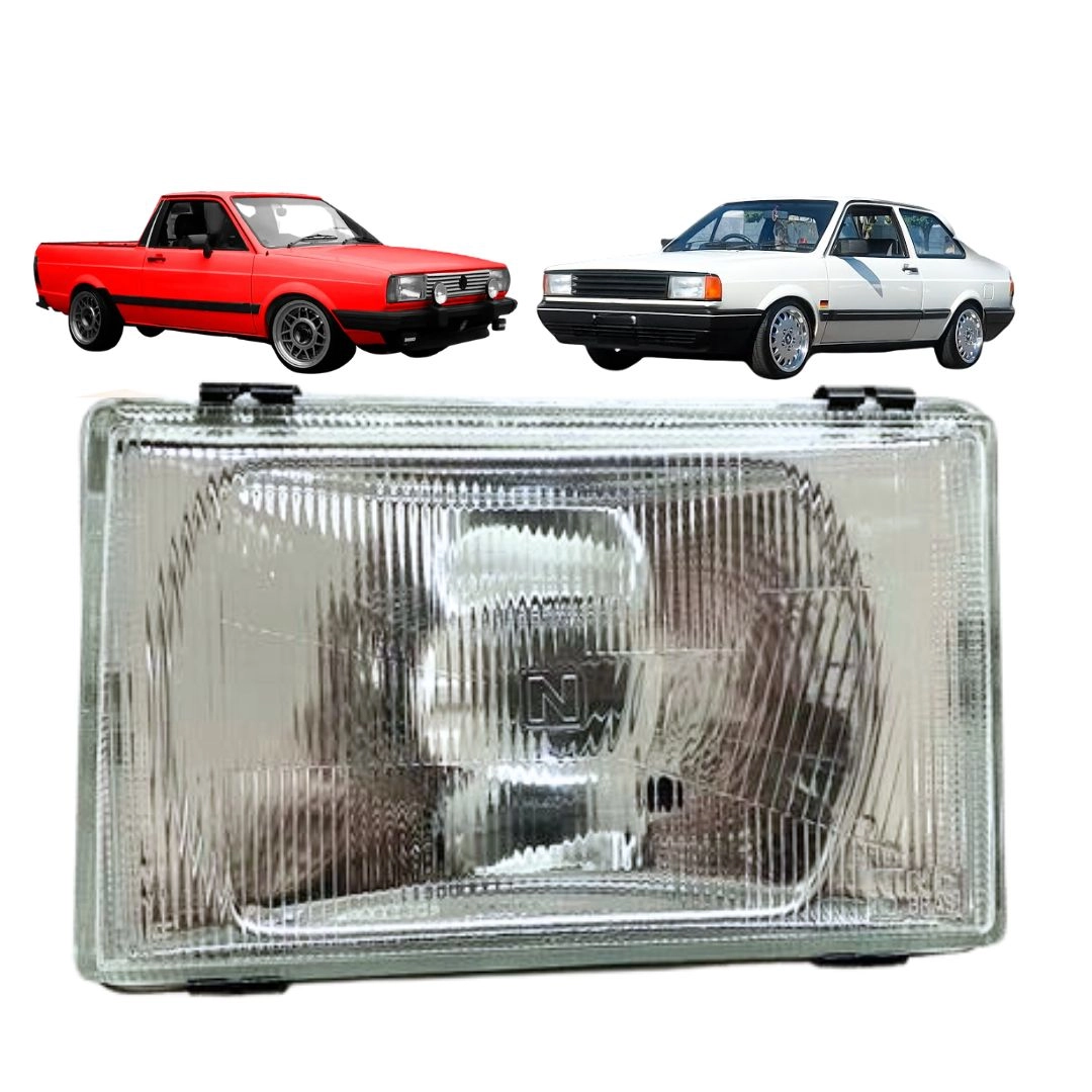 Farol Para Saveiro Voyage 1987 a 1990 Vidro Menor Curto LE