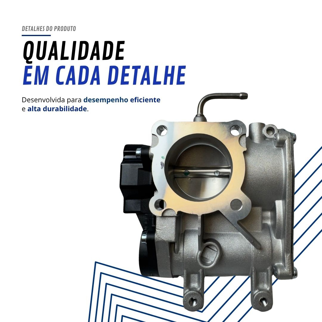 Corpo de Borboleta TBI Eletrônico Alumínio 12V 6 Pinos Tecnologia Hall Para Chevrolet Celta Corsa Hatch Prisma 1.0 8V