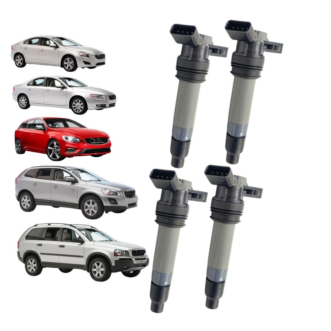 Kit 4 Bobina Ignição Para Volvo S60 S80 V60 XC60 XC90 Hella