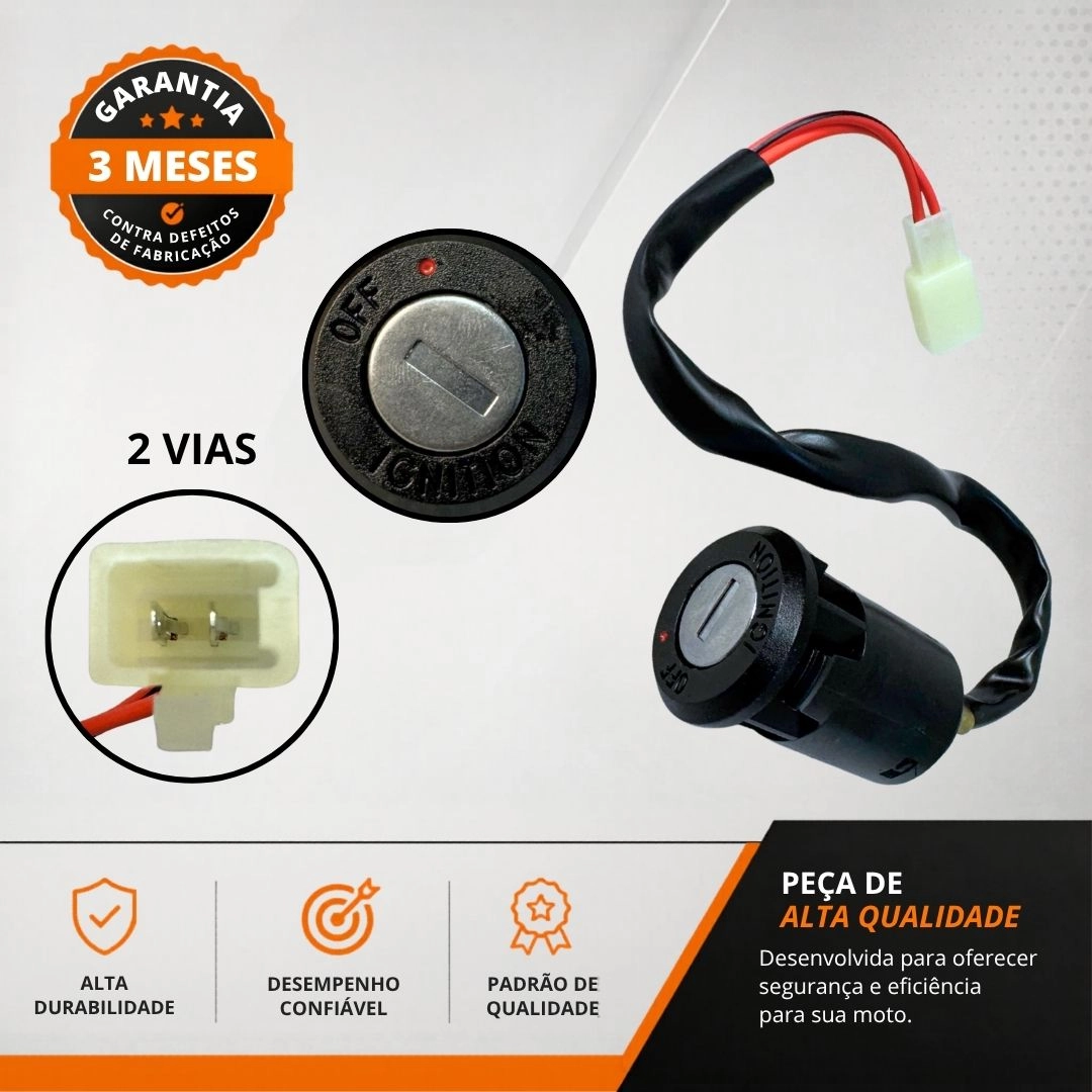Chave De Ignição Miolo Para Honda CG Fan 125 Titan KS ES KSE Cargo 2002 a 2004 Magnetron