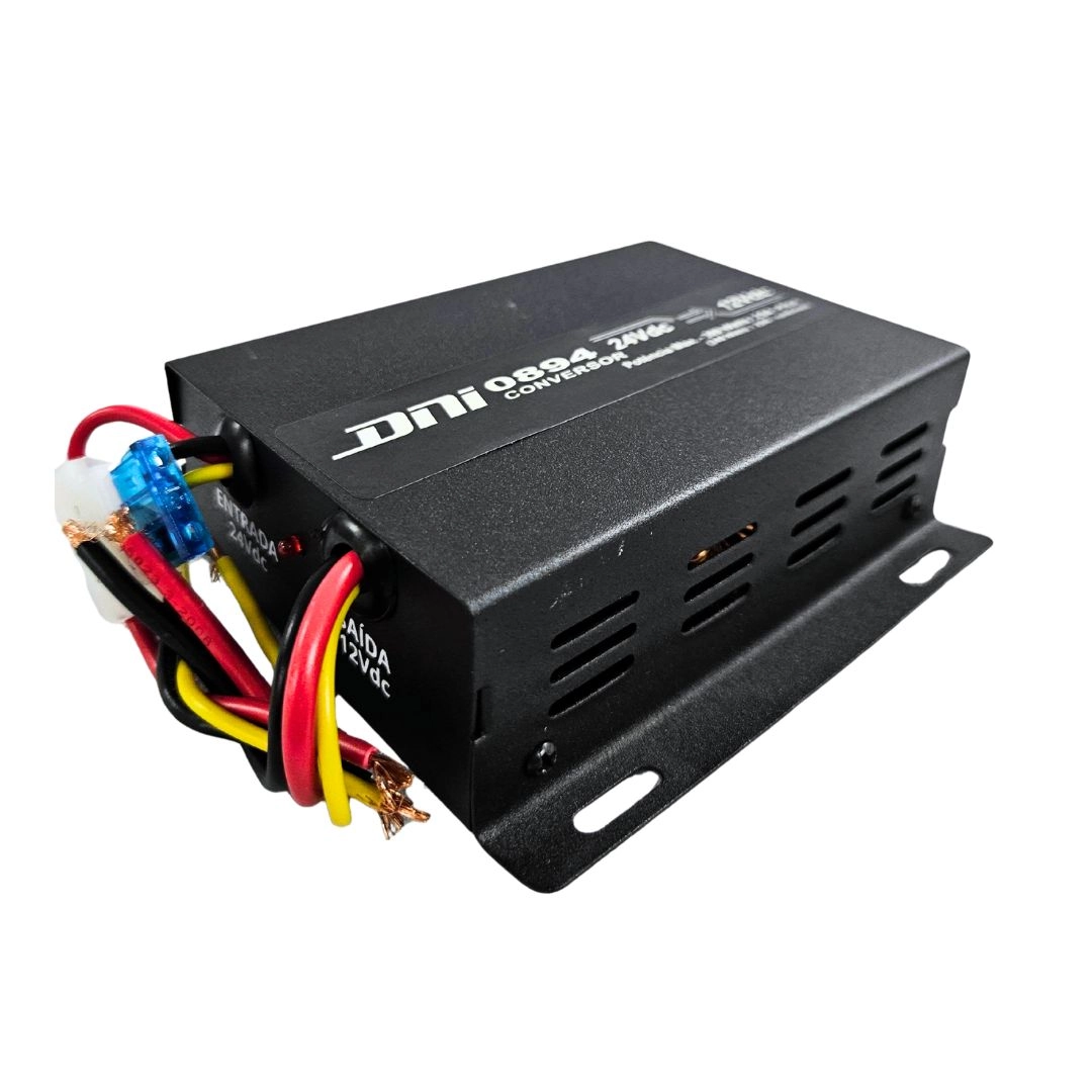 Inversor Conversor Voltagem 24V para 12V 300W Pico C/ Cooler Inversor Conversor Voltagem 24V para 12V 300W Pico C/ Cooler