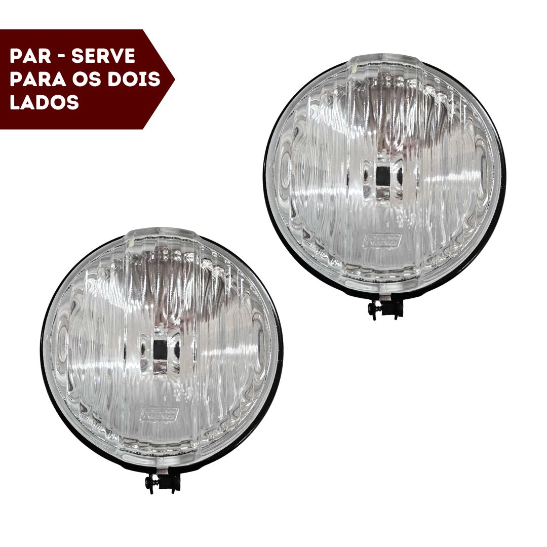Par Farol Auxiliar Para Saveiro Quadrado GT GTS Até 97 Vidro